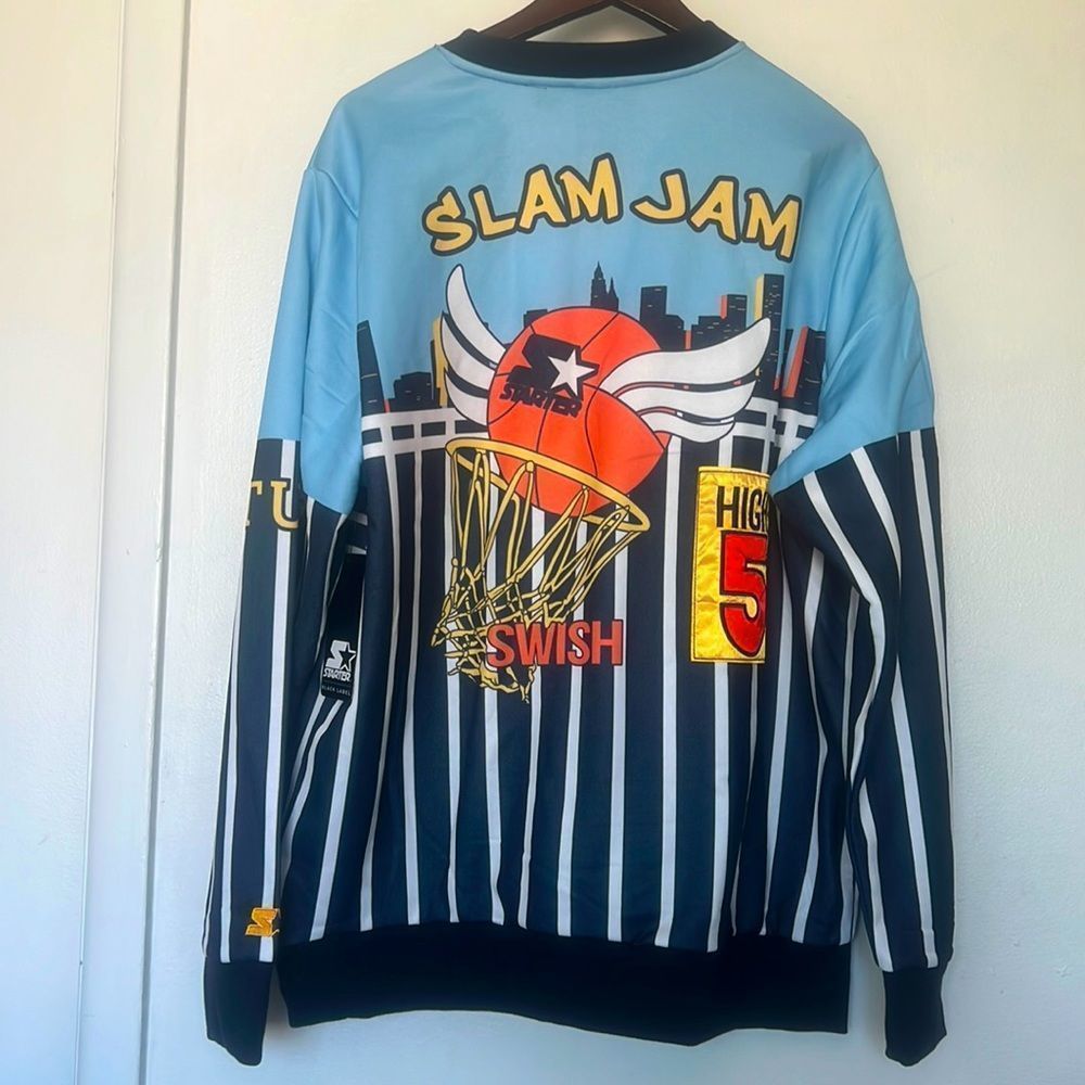 New STARTER Black Label CITY PLAYERS Slam Jam Basketball Sweatshirt sz Xl